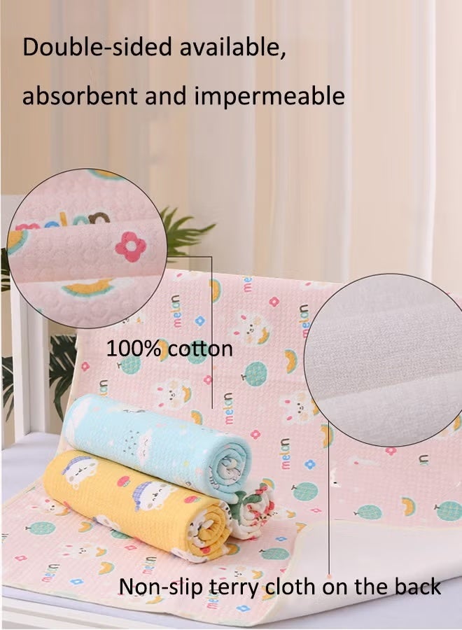 Berma Baby 60x80cm Extra Large Reusable & Washable Waterproof Pads - Multi-Use Bed & Crib Protector for Baby, Elderly Incontinence, Pet Accidents - Image 4